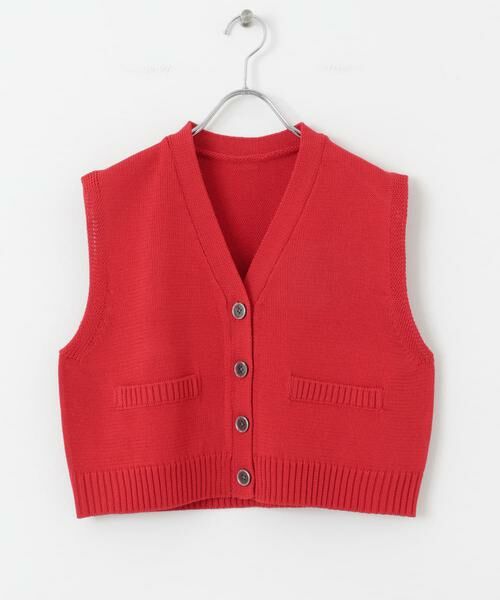 SENSE OF PLACE by URBAN RESEARCH / センスオブプレイス バイ アーバンリサーチ ニット・セーター | フロントボタンクロップドセーター | 詳細10