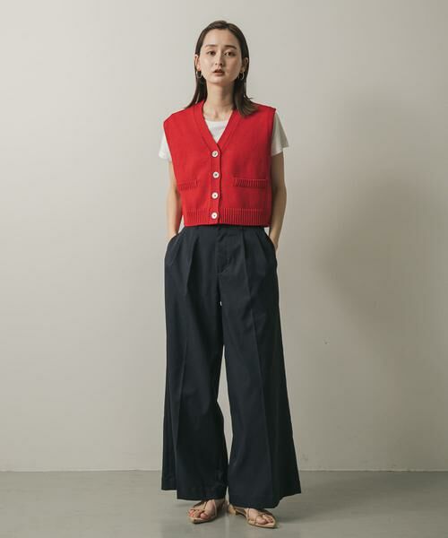 SENSE OF PLACE by URBAN RESEARCH / センスオブプレイス バイ アーバンリサーチ ニット・セーター | フロントボタンクロップドセーター | 詳細3