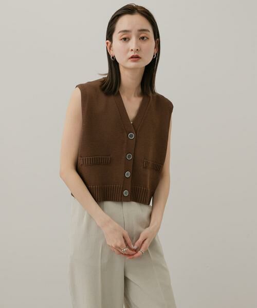 SENSE OF PLACE by URBAN RESEARCH / センスオブプレイス バイ アーバンリサーチ ニット・セーター | フロントボタンクロップドセーター | 詳細21