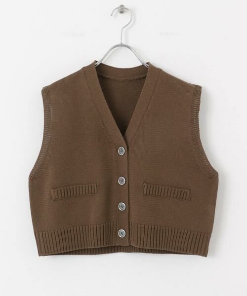 SENSE OF PLACE by URBAN RESEARCH / センスオブプレイス バイ アーバンリサーチ ニット・セーター | フロントボタンクロップドセーター | 詳細24