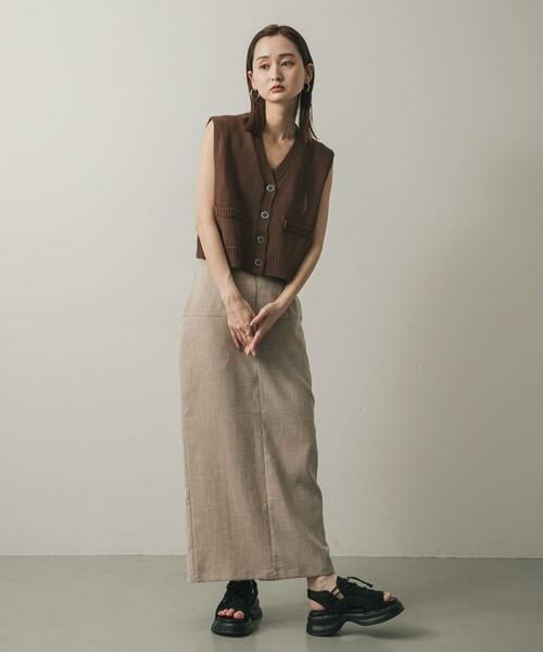 SENSE OF PLACE by URBAN RESEARCH / センスオブプレイス バイ アーバンリサーチ ニット・セーター | フロントボタンクロップドセーター | 詳細15