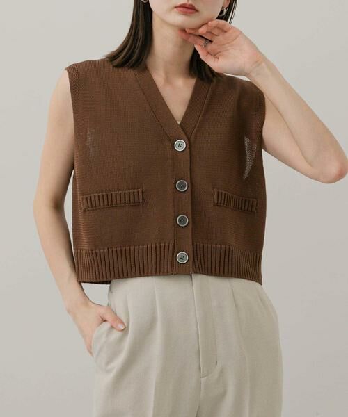 SENSE OF PLACE by URBAN RESEARCH / センスオブプレイス バイ アーバンリサーチ ニット・セーター | フロントボタンクロップドセーター | 詳細17