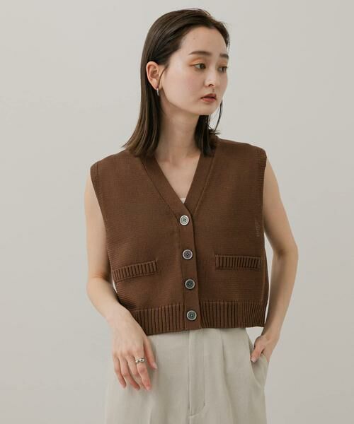 SENSE OF PLACE by URBAN RESEARCH / センスオブプレイス バイ アーバンリサーチ ニット・セーター | フロントボタンクロップドセーター | 詳細18