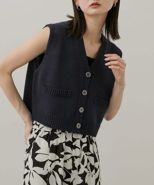 SENSE OF PLACE by URBAN RESEARCH / センスオブプレイス バイ アーバンリサーチ ニット・セーター | フロントボタンクロップドセーター | 詳細30