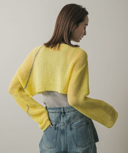 SENSE OF PLACE by URBAN RESEARCH / センスオブプレイス バイ アーバンリサーチ ニット・セーター | メッシュクロップドステッチセーター | 詳細2