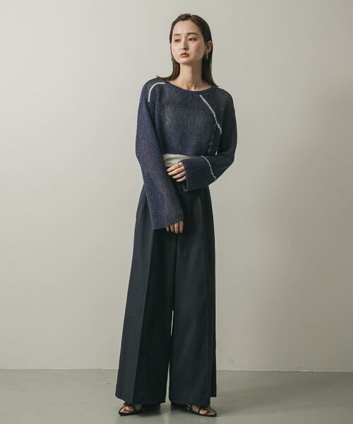 SENSE OF PLACE by URBAN RESEARCH / センスオブプレイス バイ アーバンリサーチ ニット・セーター | メッシュクロップドステッチセーター | 詳細16