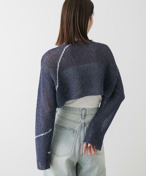 SENSE OF PLACE by URBAN RESEARCH / センスオブプレイス バイ アーバンリサーチ ニット・セーター | メッシュクロップドステッチセーター | 詳細18