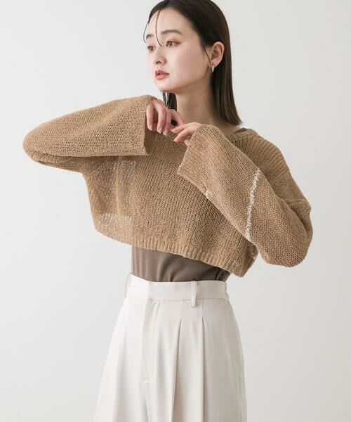 SENSE OF PLACE by URBAN RESEARCH / センスオブプレイス バイ アーバンリサーチ ニット・セーター | メッシュクロップドステッチセーター | 詳細28