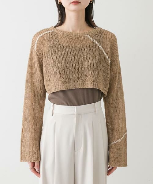 SENSE OF PLACE by URBAN RESEARCH / センスオブプレイス バイ アーバンリサーチ ニット・セーター | メッシュクロップドステッチセーター | 詳細30