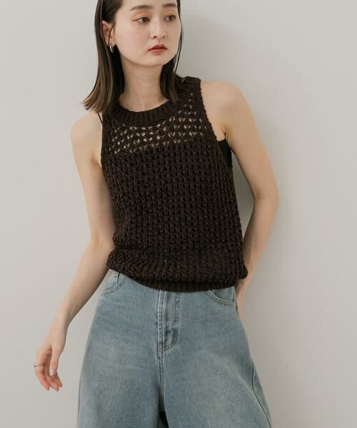 SENSE OF PLACE by URBAN RESEARCH / センスオブプレイス バイ アーバンリサーチ ニット・セーター | メッシュアメスリセーター | 詳細5