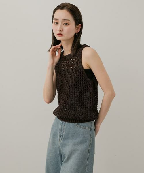 SENSE OF PLACE by URBAN RESEARCH / センスオブプレイス バイ アーバンリサーチ ニット・セーター | メッシュアメスリセーター | 詳細6