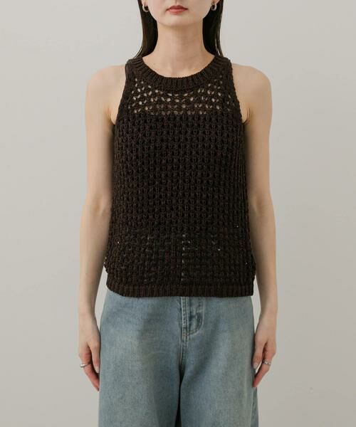 SENSE OF PLACE by URBAN RESEARCH / センスオブプレイス バイ アーバンリサーチ ニット・セーター | メッシュアメスリセーター | 詳細8