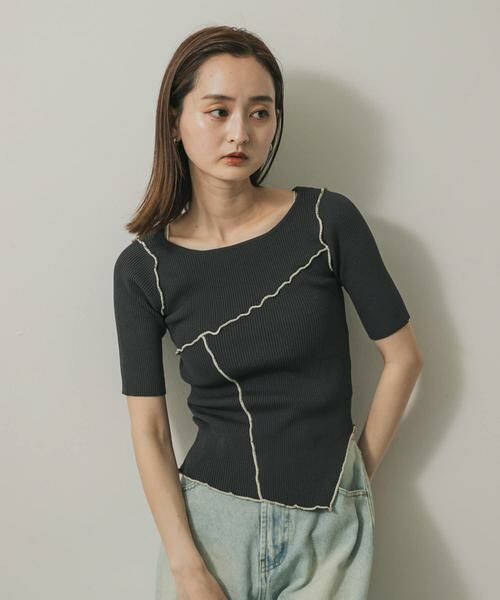 SENSE OF PLACE by URBAN RESEARCH / センスオブプレイス バイ アーバンリサーチ ニット・セーター | アシメメローセーター | 詳細24