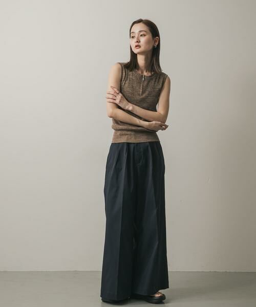 SENSE OF PLACE by URBAN RESEARCH / センスオブプレイス バイ アーバンリサーチ ニット・セーター | フロントジップメランジセーター | 詳細4