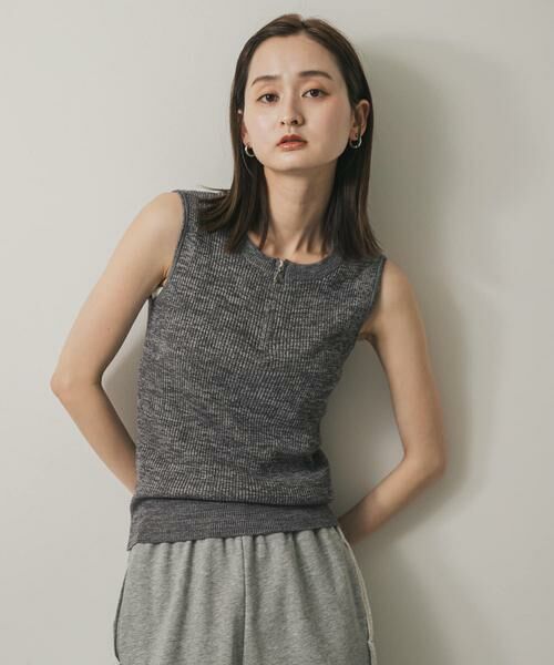 SENSE OF PLACE by URBAN RESEARCH / センスオブプレイス バイ アーバンリサーチ ニット・セーター | フロントジップメランジセーター | 詳細13