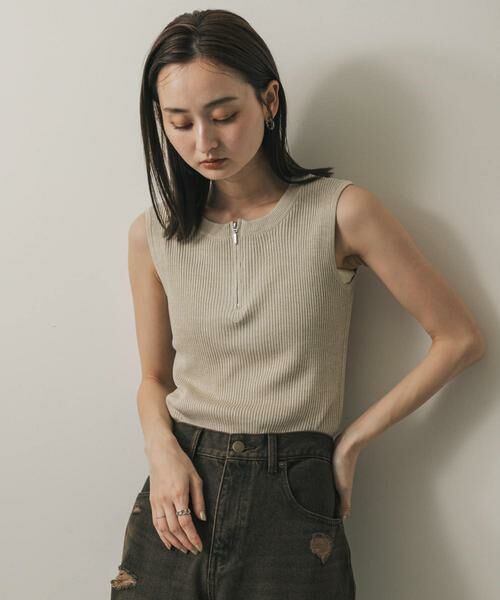 SENSE OF PLACE by URBAN RESEARCH / センスオブプレイス バイ アーバンリサーチ ニット・セーター | フロントジップメランジセーター | 詳細22