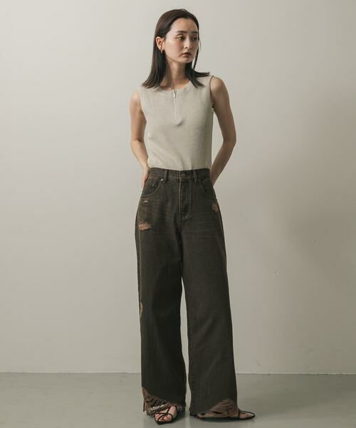 SENSE OF PLACE by URBAN RESEARCH / センスオブプレイス バイ アーバンリサーチ ニット・セーター | フロントジップメランジセーター | 詳細24