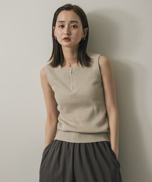 SENSE OF PLACE by URBAN RESEARCH / センスオブプレイス バイ アーバンリサーチ ニット・セーター | フロントジップメランジセーター | 詳細25