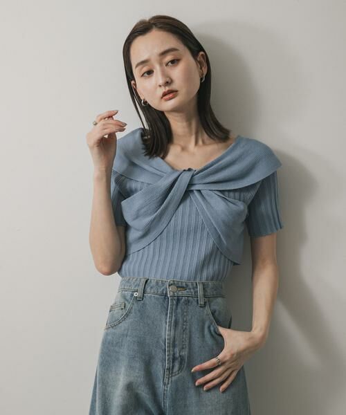 SENSE OF PLACE by URBAN RESEARCH / センスオブプレイス バイ アーバンリサーチ ニット・セーター | ツイストランダムリブセーター | 詳細1