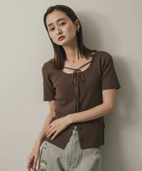 SENSE OF PLACE by URBAN RESEARCH / センスオブプレイス バイ アーバンリサーチ ニット・セーター | アレンジコードコンパクトセーター | 詳細1