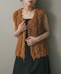 SENSE OF PLACE by URBAN RESEARCH / センスオブプレイス バイ アーバンリサーチ ベスト | コードチュールフリンジベスト