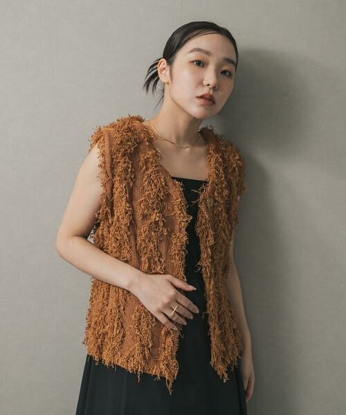 SENSE OF PLACE by URBAN RESEARCH / センスオブプレイス バイ アーバンリサーチ ベスト | コードチュールフリンジベスト | 詳細3