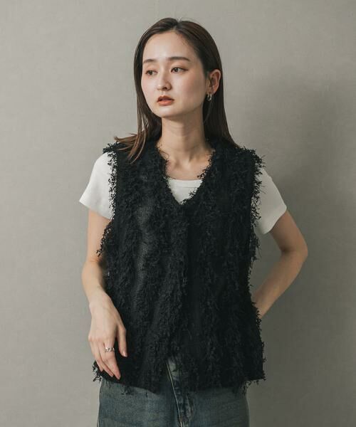 SENSE OF PLACE by URBAN RESEARCH / センスオブプレイス バイ アーバンリサーチ ベスト | コードチュールフリンジベスト | 詳細23