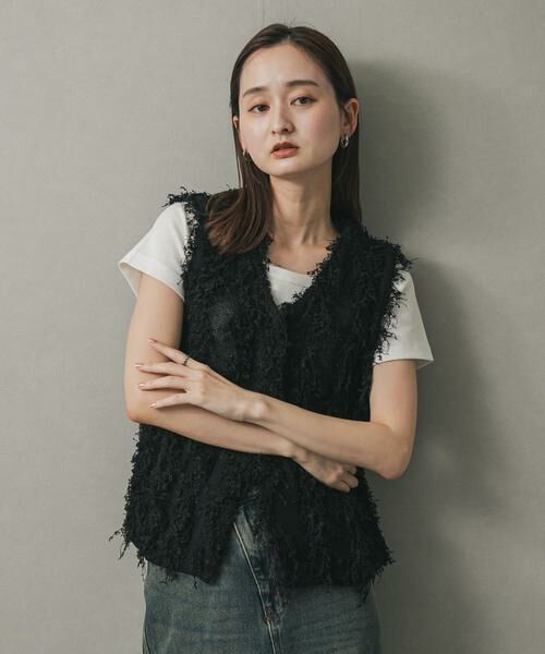 SENSE OF PLACE by URBAN RESEARCH / センスオブプレイス バイ アーバンリサーチ ベスト | コードチュールフリンジベスト | 詳細24