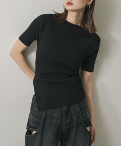 SENSE OF PLACE by URBAN RESEARCH / センスオブプレイス バイ アーバンリサーチ ニット・セーター | アシメネックセーター(半袖)