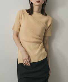 SENSE OF PLACE by URBAN RESEARCH / センスオブプレイス バイ アーバンリサーチ ニット・セーター | アシメネックセーター(半袖)