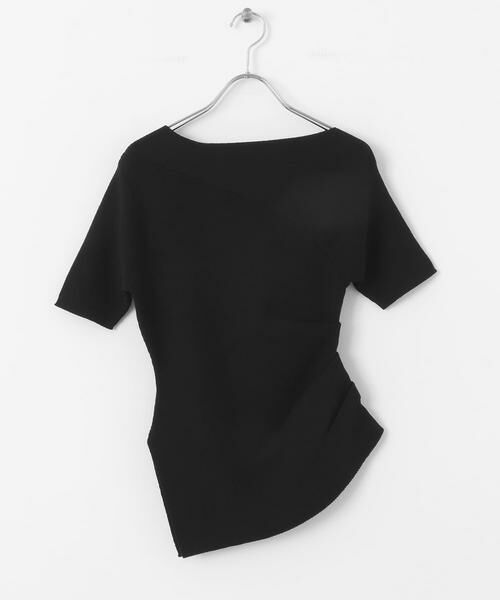 SENSE OF PLACE by URBAN RESEARCH / センスオブプレイス バイ アーバンリサーチ ニット・セーター | アシメネックセーター(半袖) | 詳細16