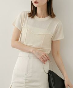 SENSE OF PLACE by URBAN RESEARCH / センスオブプレイス バイ アーバンリサーチ ニット・セーター | ビスチェデザインセーター(半袖)