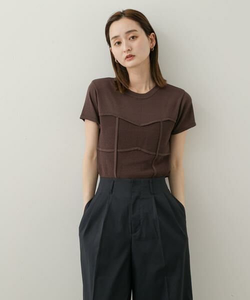 SENSE OF PLACE by URBAN RESEARCH / センスオブプレイス バイ アーバンリサーチ ニット・セーター | ビスチェデザインセーター(半袖) | 詳細1