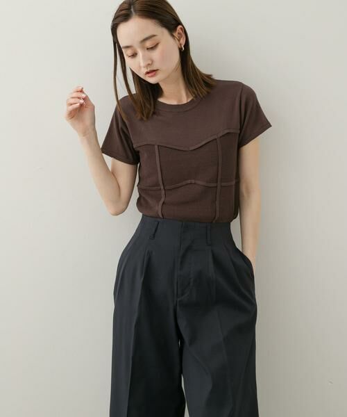 SENSE OF PLACE by URBAN RESEARCH / センスオブプレイス バイ アーバンリサーチ ニット・セーター | ビスチェデザインセーター(半袖) | 詳細2