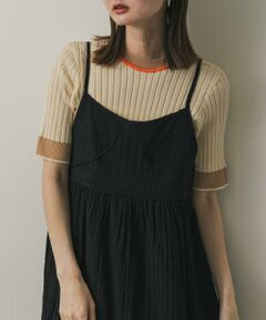 SENSE OF PLACE by URBAN RESEARCH / センスオブプレイス バイ アーバンリサーチ ニット・セーター | 『WEB限定』バイカラーコンパクトセーター(5分袖)