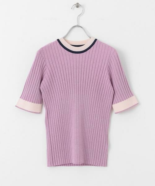 SENSE OF PLACE by URBAN RESEARCH / センスオブプレイス バイ アーバンリサーチ ニット・セーター | 『WEB限定』バイカラーコンパクトセーター(5分袖) | 詳細7