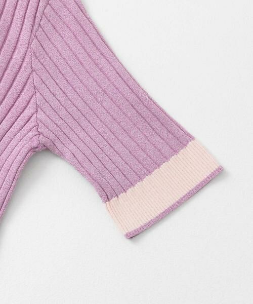 SENSE OF PLACE by URBAN RESEARCH / センスオブプレイス バイ アーバンリサーチ ニット・セーター | 『WEB限定』バイカラーコンパクトセーター(5分袖) | 詳細8