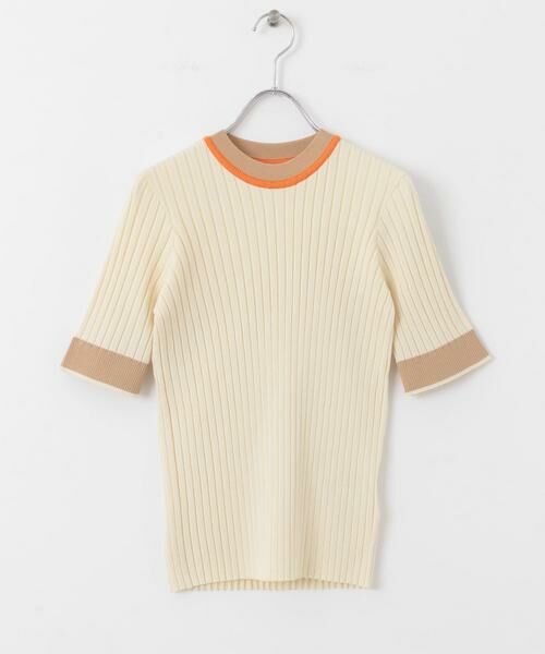 SENSE OF PLACE by URBAN RESEARCH / センスオブプレイス バイ アーバンリサーチ ニット・セーター | 『WEB限定』バイカラーコンパクトセーター(5分袖) | 詳細13