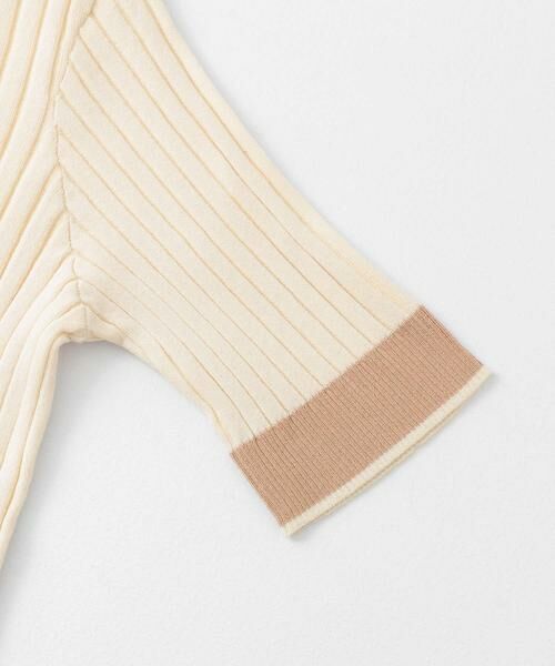 SENSE OF PLACE by URBAN RESEARCH / センスオブプレイス バイ アーバンリサーチ ニット・セーター | 『WEB限定』バイカラーコンパクトセーター(5分袖) | 詳細14