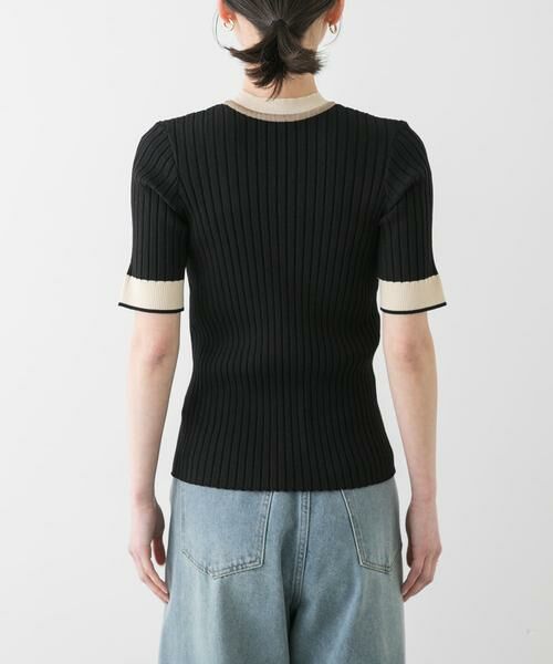 SENSE OF PLACE by URBAN RESEARCH / センスオブプレイス バイ アーバンリサーチ ニット・セーター | 『WEB限定』バイカラーコンパクトセーター(5分袖) | 詳細21