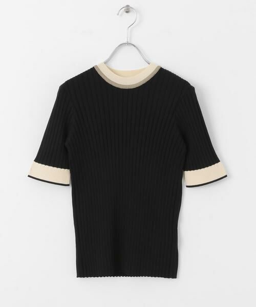 SENSE OF PLACE by URBAN RESEARCH / センスオブプレイス バイ アーバンリサーチ ニット・セーター | 『WEB限定』バイカラーコンパクトセーター(5分袖) | 詳細22