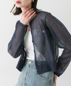 SENSE OF PLACE by URBAN RESEARCH / センスオブプレイス バイ アーバンリサーチ カーディガン・ボレロ | シシュウコンパクトシアーカーディガン