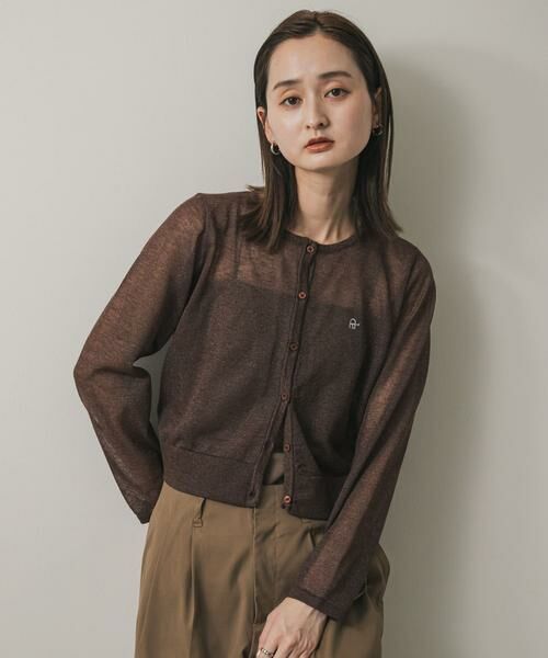 SENSE OF PLACE by URBAN RESEARCH / センスオブプレイス バイ アーバンリサーチ カーディガン・ボレロ | シシュウコンパクトシアーカーディガン | 詳細1
