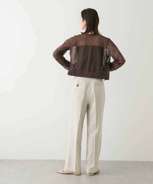 SENSE OF PLACE by URBAN RESEARCH / センスオブプレイス バイ アーバンリサーチ カーディガン・ボレロ | シシュウコンパクトシアーカーディガン | 詳細10