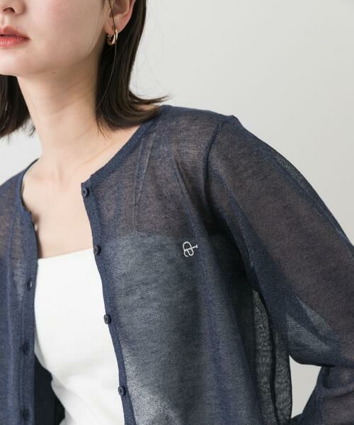 SENSE OF PLACE by URBAN RESEARCH / センスオブプレイス バイ アーバンリサーチ カーディガン・ボレロ | シシュウコンパクトシアーカーディガン | 詳細13
