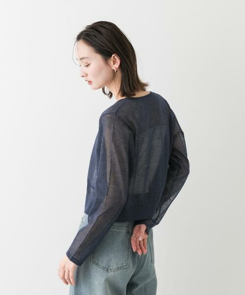 SENSE OF PLACE by URBAN RESEARCH / センスオブプレイス バイ アーバンリサーチ カーディガン・ボレロ | シシュウコンパクトシアーカーディガン | 詳細17