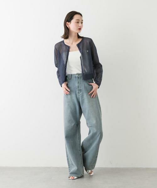 SENSE OF PLACE by URBAN RESEARCH / センスオブプレイス バイ アーバンリサーチ カーディガン・ボレロ | シシュウコンパクトシアーカーディガン | 詳細19