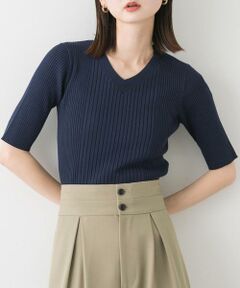 SENSE OF PLACE by URBAN RESEARCH / センスオブプレイス バイ アーバンリサーチ ニット・セーター | Vネックセーター(半袖)