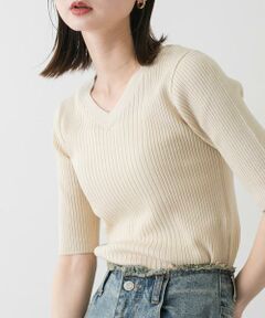 SENSE OF PLACE by URBAN RESEARCH / センスオブプレイス バイ アーバンリサーチ ニット・セーター | Vネックセーター(半袖)