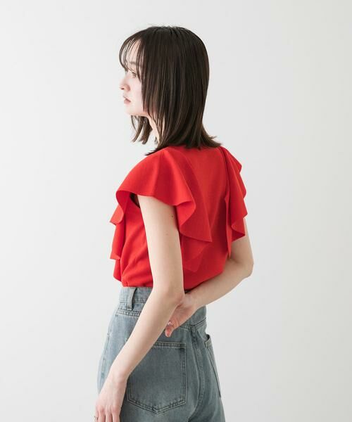 SENSE OF PLACE by URBAN RESEARCH / センスオブプレイス バイ アーバンリサーチ ニット・セーター | フリルショルダートップ | 詳細2